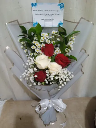 Buket Bunga manis jaya Cepat