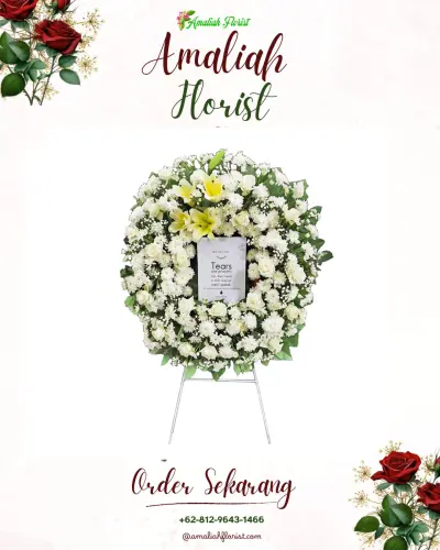 Krans Bunga Duka Cita manis jaya