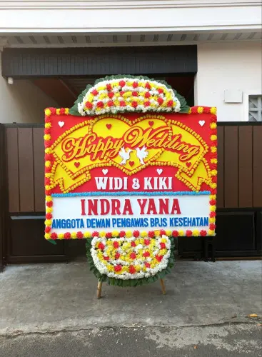 Papan Bunga Pernikahan manis jaya