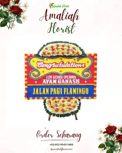 Bunga Papan Congratulation manis jaya